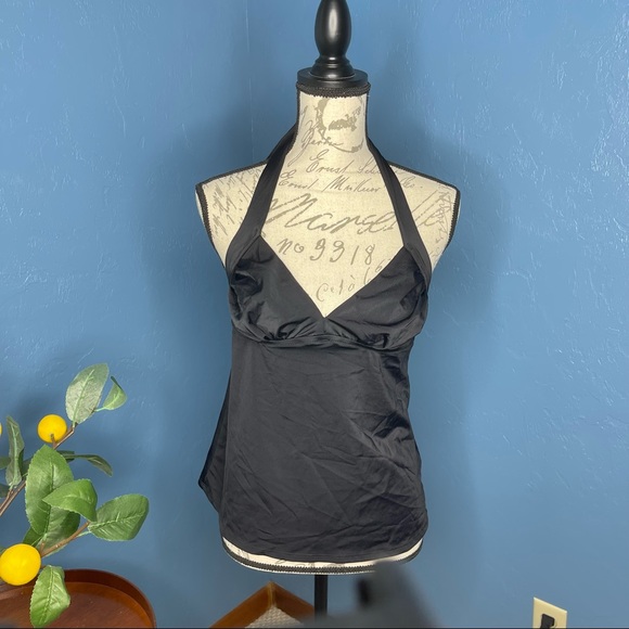 J. Crew Other - J. Crew Halter Tankini Top BLACK Size Medium